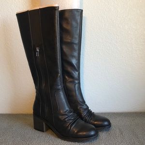 BareTraps Dallia Scrunch Toe Black Riding Boots